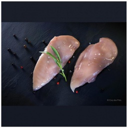 Filets de poulet sans peau 2pce ⚠ CLOTURE LE LUNDI 07h00 +/- 260 gr