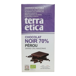 Chocolat noir 70% Pérou 100gr